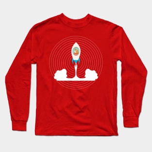 THIS DOG FLIES ROCKET Long Sleeve T-Shirt